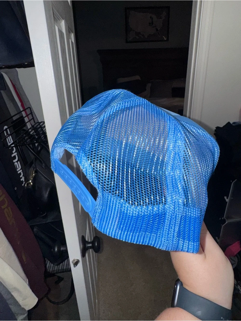 OTTO unisex Blue Foam Trucker Hat with 'MAMA' Graphic